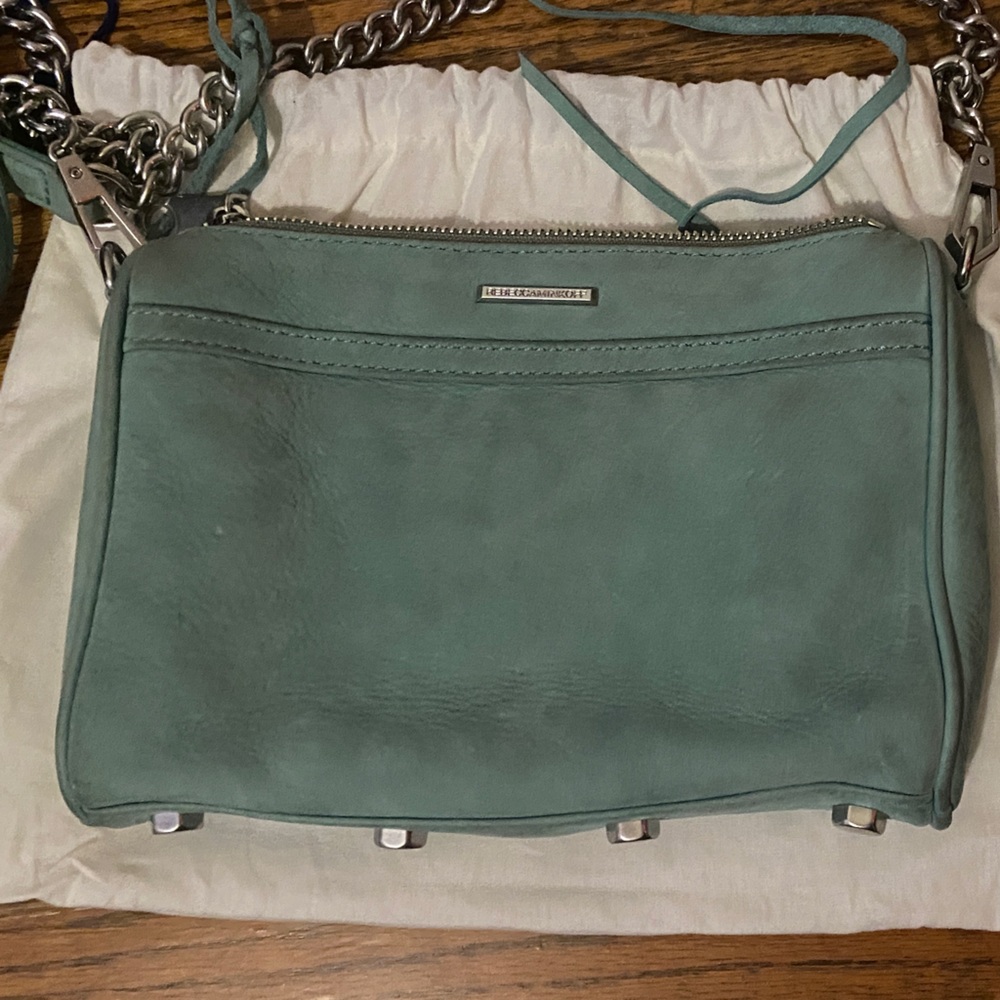 Rebecca Minkoff Teal Leather Crossbody Bag - Picture 2 of 5